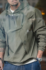 Windbreaker hooded jacket