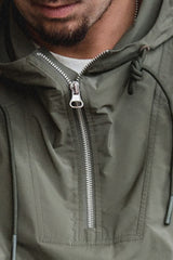 Windbreaker hooded jacket