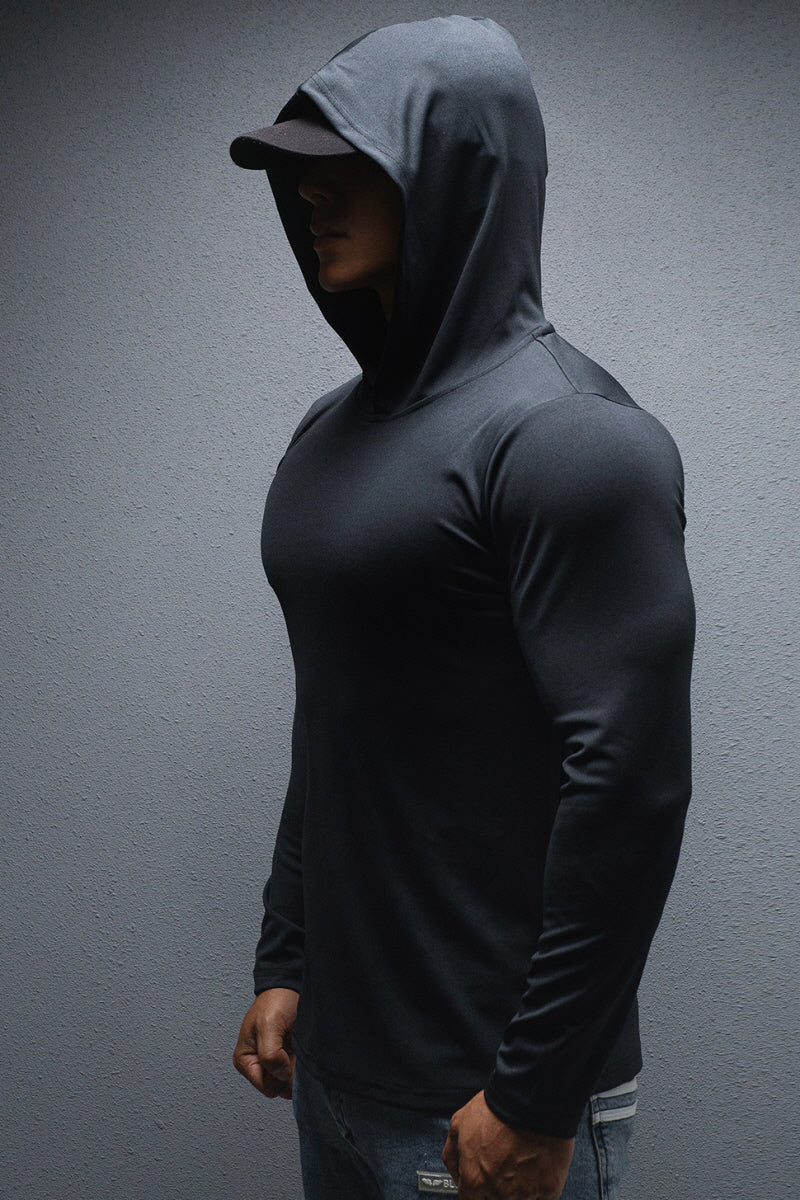 Hooded zip shirt