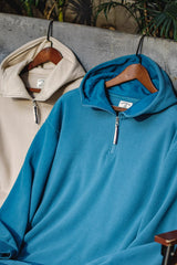 Fleece treatment hooded sweatshirt