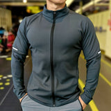 Casual Outdoor Running Stand Collar Zip Top