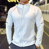 Casual Outdoor Running Stand Collar Zip Top