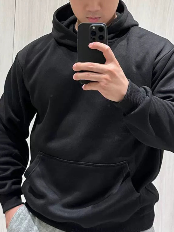 Fitness Fleece Thickened Loose Sweatshirt