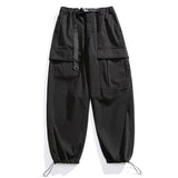 Winter large pockets casual trousers