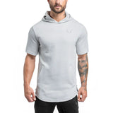 short sleeve hooded sweatshirt