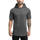 short sleeve hooded sweatshirt